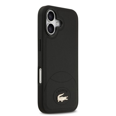 Apple iPhone 17 Case Lacoste Original Licensed M-Safe Charging Feature PU Leather Design Metal Logo Cover - 4