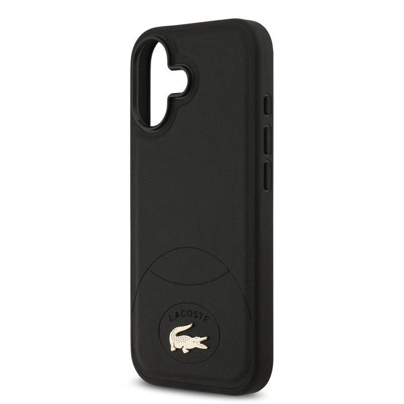 Apple iPhone 17 Case Lacoste Original Licensed M-Safe Charging Feature PU Leather Design Metal Logo Cover - 8