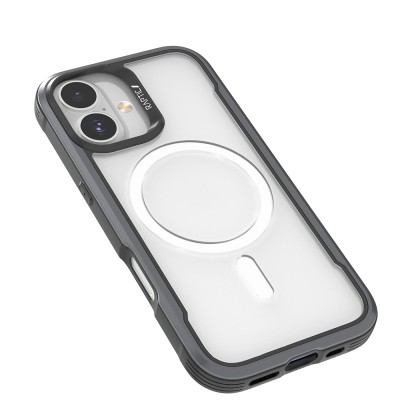 Apple iPhone 17 Case M-Safe Charging Feature Airbag Raptic Shield Series Transparent Back Cover - 5