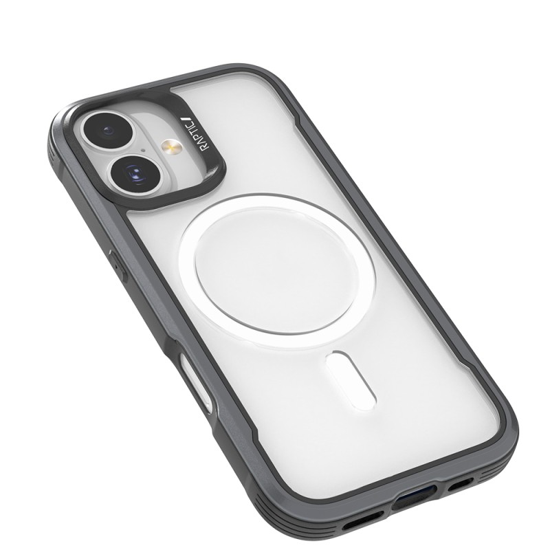 Apple iPhone 17 Case M-Safe Charging Feature Airbag Raptic Shield Series Transparent Back Cover - 5