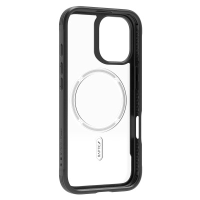 Apple iPhone 17 Case M-Safe Charging Feature Airbag Raptic Shield Series Transparent Back Cover - 7