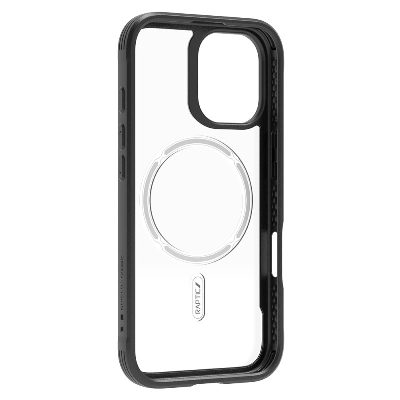 Apple iPhone 17 Case M-Safe Charging Feature Airbag Raptic Shield Series Transparent Back Cover - 7