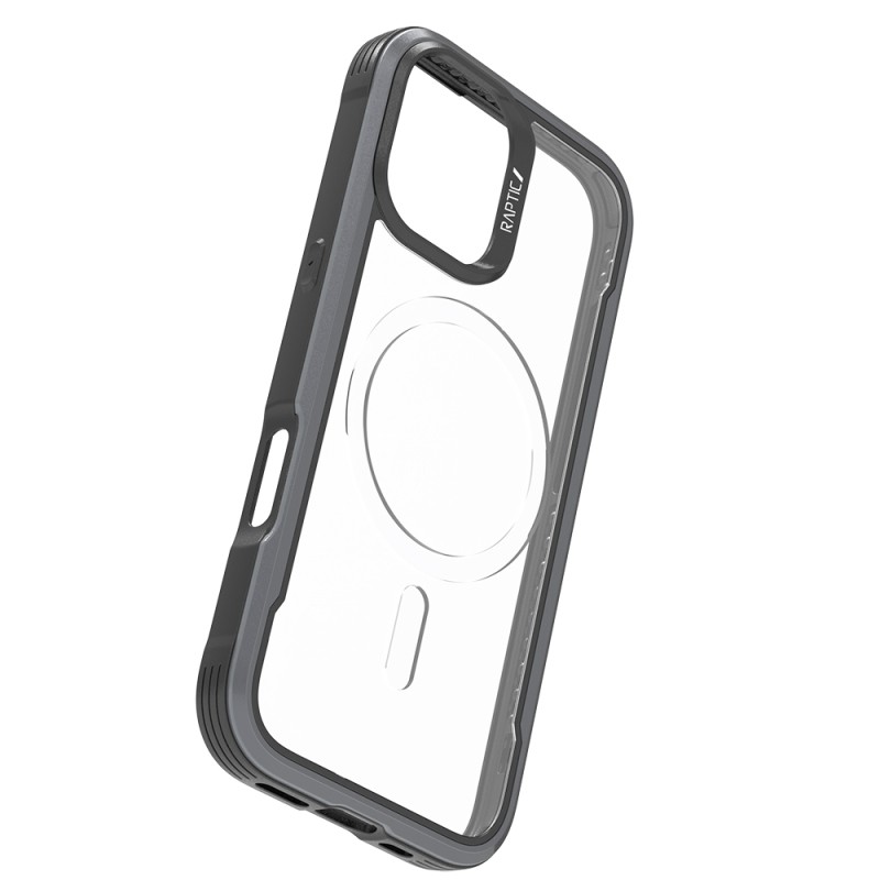 Apple iPhone 17 Case M-Safe Charging Feature Airbag Raptic Shield Series Transparent Back Cover - 11