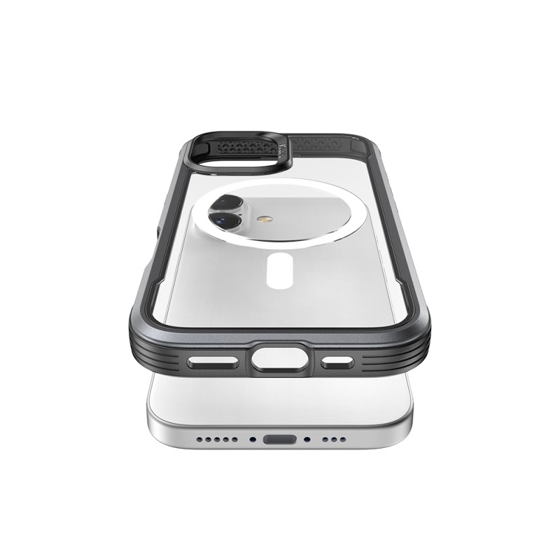 Apple iPhone 17 Case M-Safe Charging Feature Airbag Raptic Shield Series Transparent Back Cover - 13