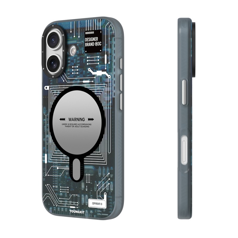 Apple iPhone 17 Case M-safe Charging Feature Camera Control Button Youngkit Technology Series Cover - 6
