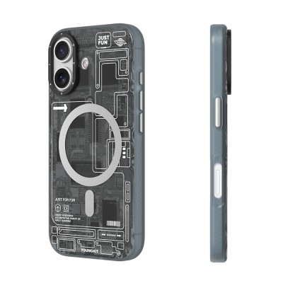 Apple iPhone 17 Case M-safe Charging Feature Camera Control Button Youngkit Technology Series Cover - 7