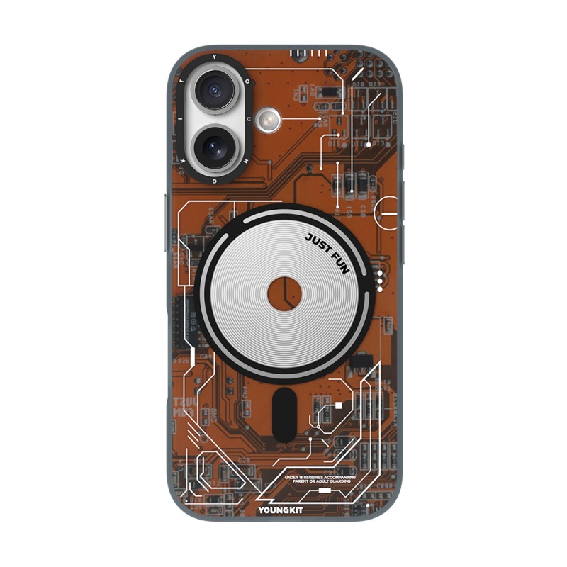 Apple iPhone 17 Case M-safe Charging Feature Camera Control Button Youngkit Technology Series Cover - 2