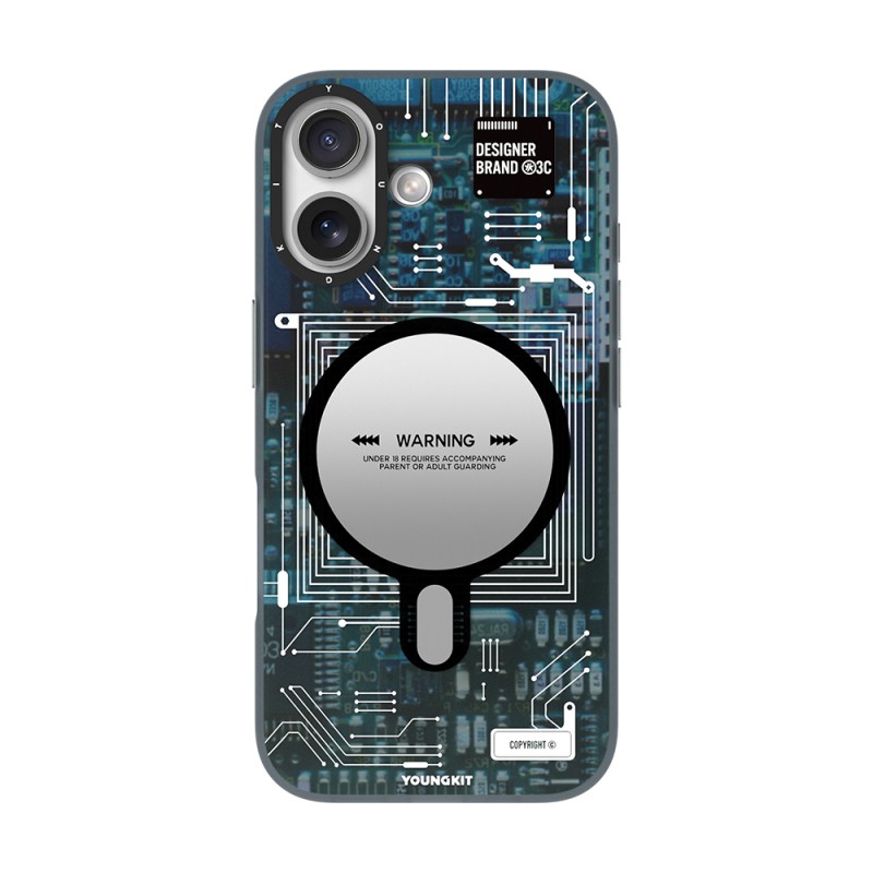 Apple iPhone 17 Case M-safe Charging Feature Camera Control Button Youngkit Technology Series Cover - 3