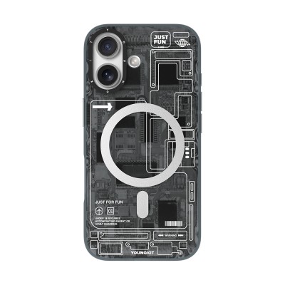 Apple iPhone 17 Case M-safe Charging Feature Camera Control Button Youngkit Technology Series Cover - 4