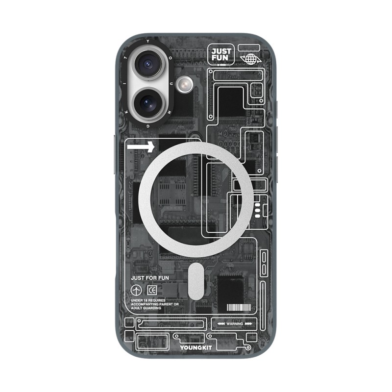 Apple iPhone 17 Case M-safe Charging Feature Camera Control Button Youngkit Technology Series Cover - 4