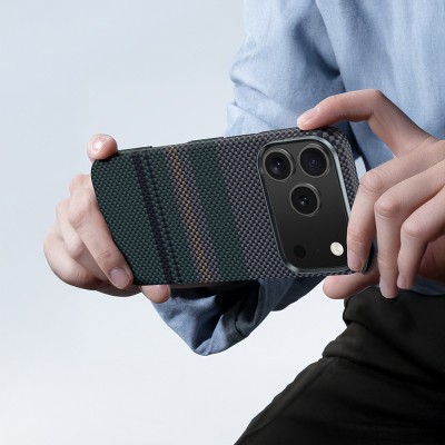 Apple iPhone 17 Case M-safe Charging Feature Carbon Fiber Design Benks Aurora ArmorAir Kevlar Cover - 7