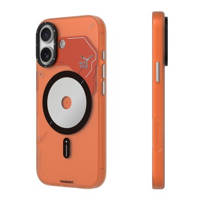 Apple iPhone 17 Case M-safe Charging Feature Disc Pattern Youngkit Disc Battle Cover - 5