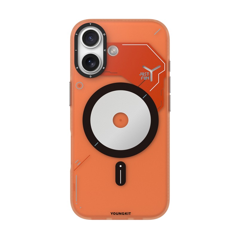 Apple iPhone 17 Case M-safe Charging Feature Disc Pattern Youngkit Disc Battle Cover - 2