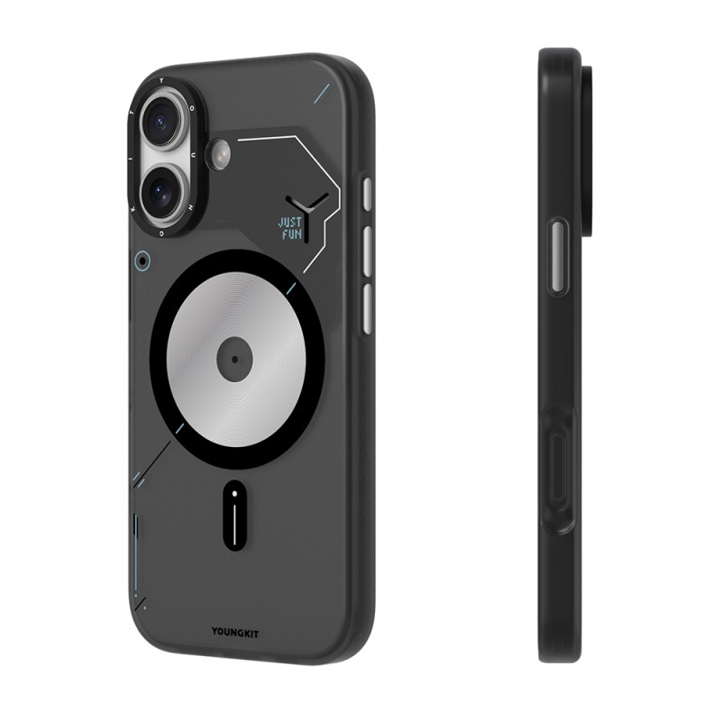 Apple iPhone 17 Case M-safe Charging Feature Disc Pattern Youngkit Disc Battle Cover - 6