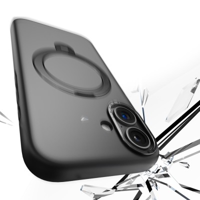 Apple iPhone 17 Case M-safe Charging Feature Metal Stand Liquid Silicone Lenses CK223 Cover - 6