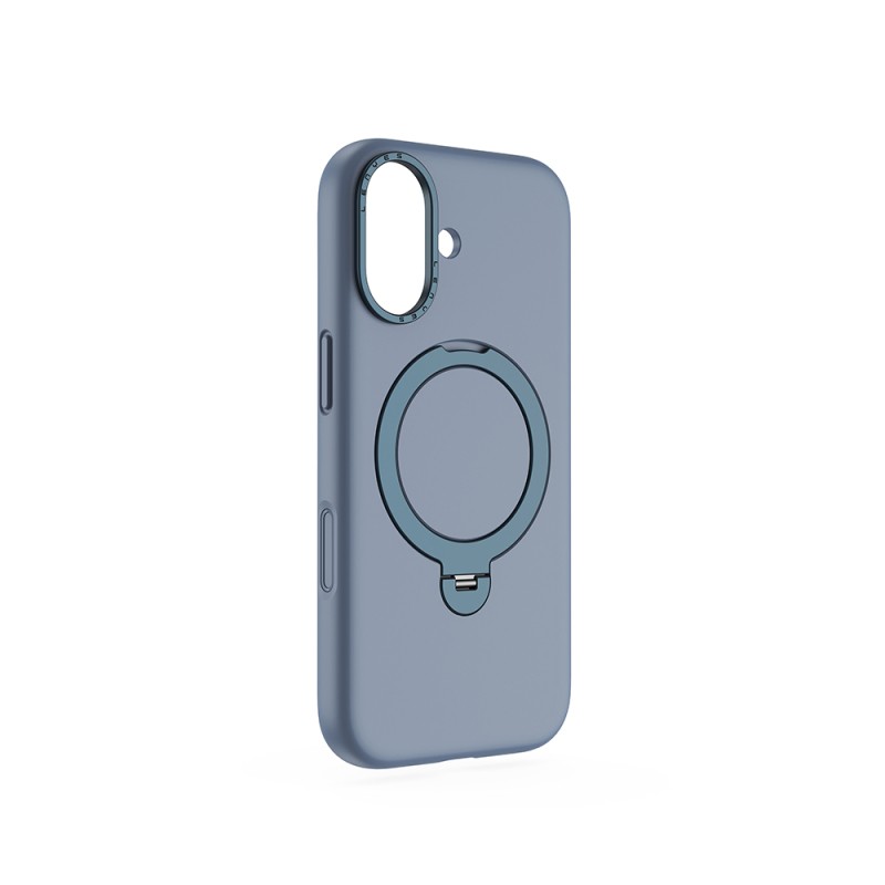 Apple iPhone 17 Case M-safe Charging Feature Metal Stand Liquid Silicone Lenses CK223 Cover - 3