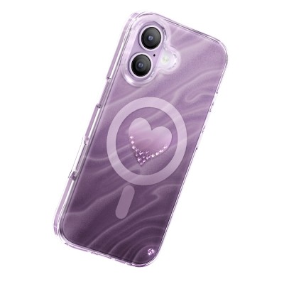 Apple iPhone 17 Case M-Safe Charging Feature Original Swarovski Crystal Embellished Zore Paris Rovix Hard PC Cover - 4