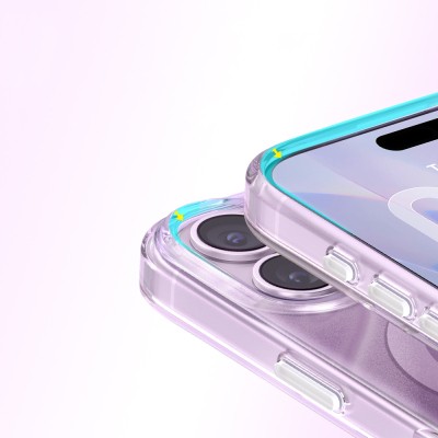 Apple iPhone 17 Case M-Safe Charging Feature Original Swarovski Crystal Embellished Zore Paris Rovix Hard PC Cover - 8