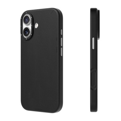 Apple iPhone 17 Case M-safe Charging Feature Simple Matte Leather Pattern Youngkit Tech Fashion Series Cover - 5