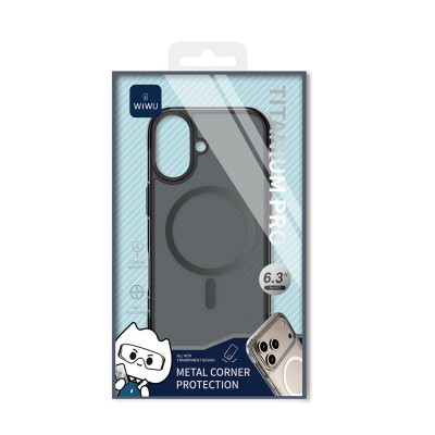 Apple iPhone 17 Case M-safe Charging Feature Wiwu MCC-702 Titanium Pro Series Hard PC Cover - 9