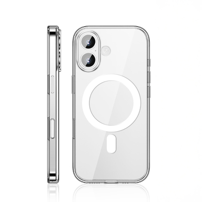 Apple iPhone 17 Case M-safe Charging Transparent Hard PC Wlons Pita Cover - Wlons