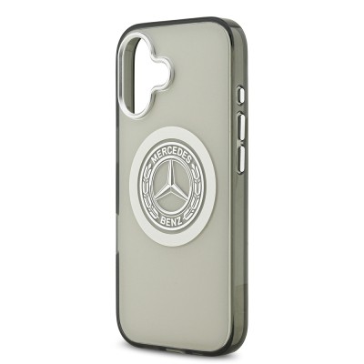 Apple iPhone 17 Case Mercedes Benz Original Licensed M-Safe Charging Feature Dual Layer PC Nostalgic Star Design Cover - 8