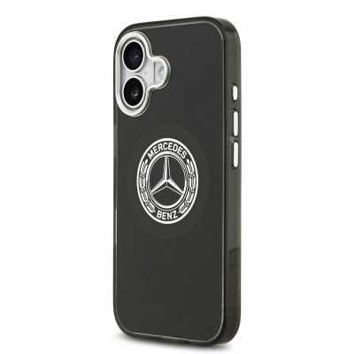 Apple iPhone 17 Case Mercedes Benz Original Licensed M-Safe Charging Feature Dual Layer PC Nostalgic Star Design Cover - 10