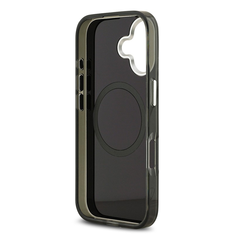 Apple iPhone 17 Case Mercedes Benz Original Licensed M-Safe Charging Feature Dual Layer PC Nostalgic Star Design Cover - 15