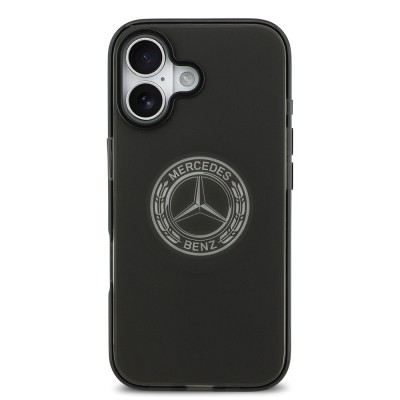 Apple iPhone 17 Case Mercedes Benz Original Licensed M-Safe Charging Feature Frosted PC Nostalgic Star Design Cover - 5