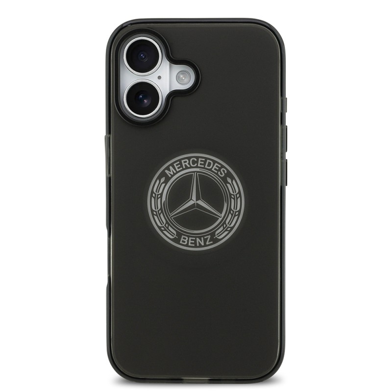 Apple iPhone 17 Case Mercedes Benz Original Licensed M-Safe Charging Feature Frosted PC Nostalgic Star Design Cover - 5