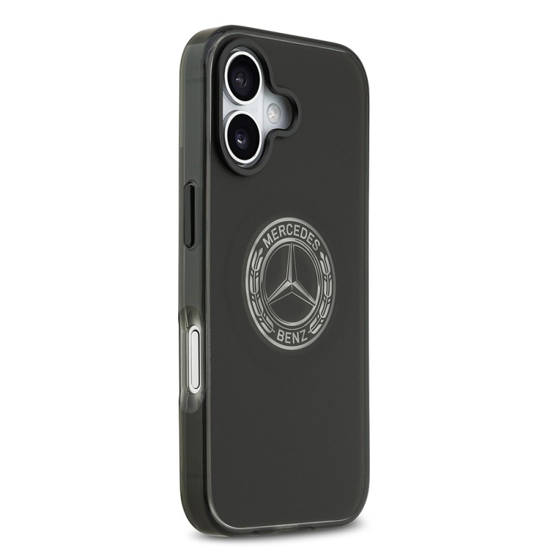 Apple iPhone 17 Case Mercedes Benz Original Licensed M-Safe Charging Feature Frosted PC Nostalgic Star Design Cover - 6