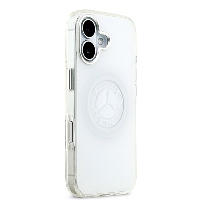 Apple iPhone 17 Case Mercedes Benz Original Licensed M-Safe Charging Feature Frosted PC Nostalgic Star Design Cover - 12
