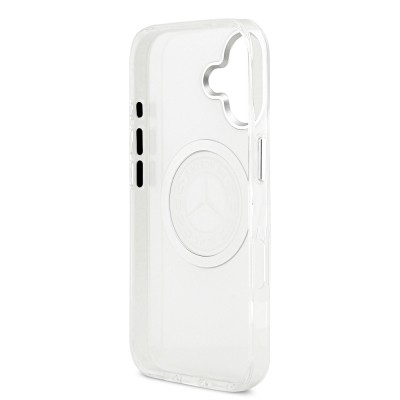 Apple iPhone 17 Case Mercedes Benz Original Licensed M-Safe Charging Feature Frosted PC Nostalgic Star Design Cover - 15