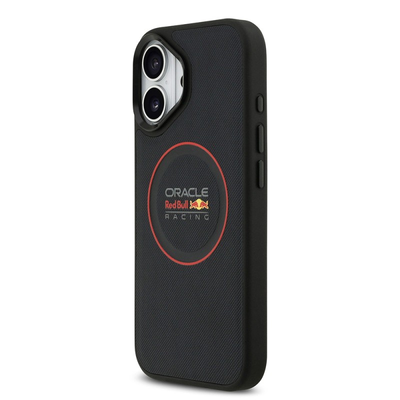 Apple iPhone 17 Case Redbull Original Licensed M-safe Charging Feature Red Ring and Logo Embossed PU Leather Cover (PHOTO WILL BE ADDED) - 3