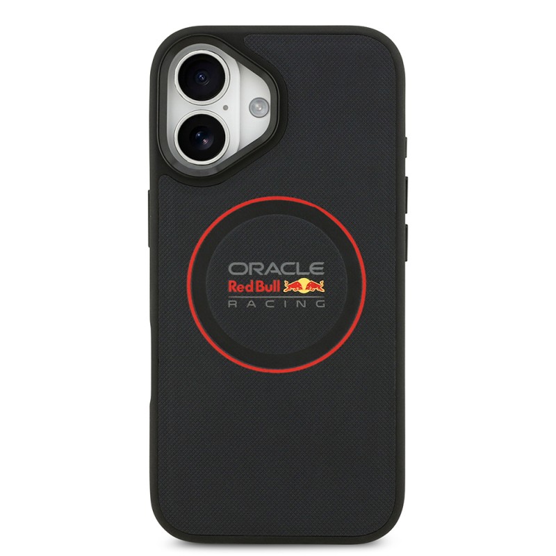 Apple iPhone 17 Case Redbull Original Licensed M-safe Charging Feature Red Ring and Logo Embossed PU Leather Cover (PHOTO WILL BE ADDED) - 4