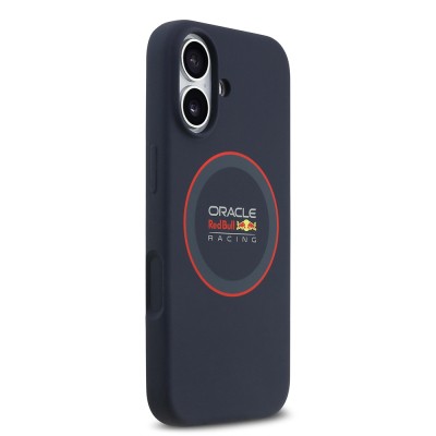 Apple iPhone 17 Case Redbull Original Licensed M-safe Charging Feature Red Ring and Logo Silicone Cover - 5