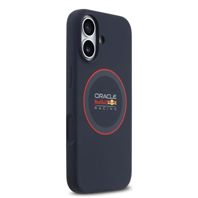Apple iPhone 17 Case Redbull Original Licensed M-safe Charging Feature Red Ring and Logo Silicone Cover - 5