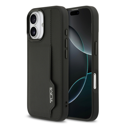 Apple iPhone 17 Case TUMI Original Licensed Leather Vertical Card Holder Cover - TUMI