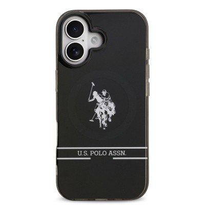 Apple iPhone 17 Case U.S. Polo Assn. Original Licensed M-Safe Charging Feature IML Double Horse Stripe Logo Cover - 4