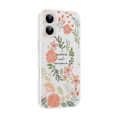 Apple iPhone 17 Case with Camera Protector, Patterned Zore Clip Cover - 5