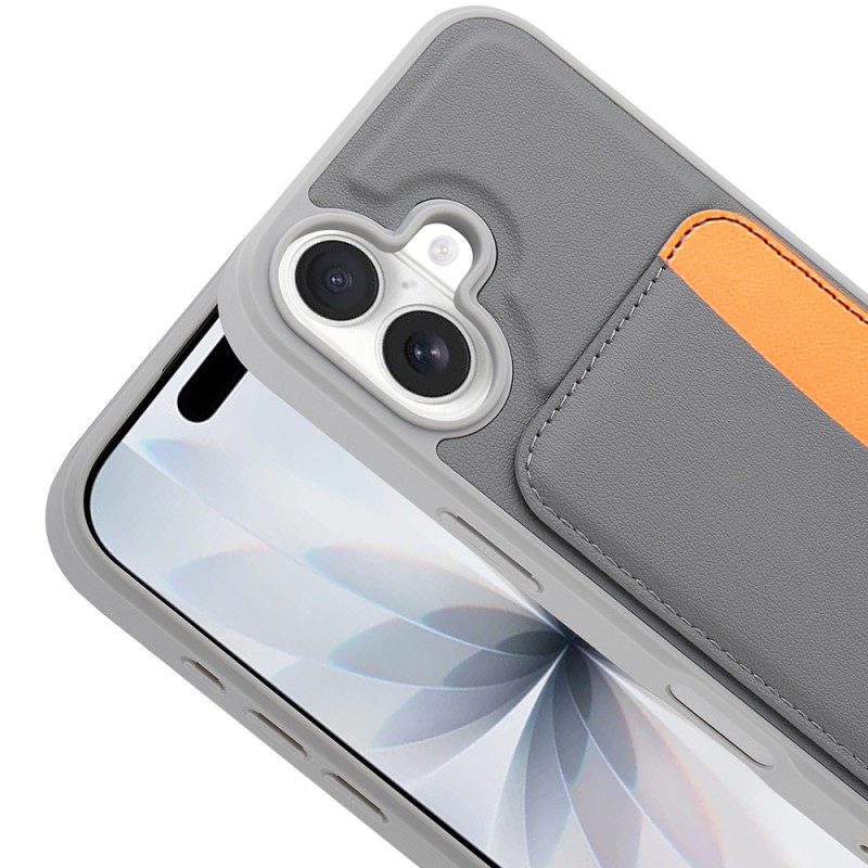 Apple iPhone 17 Case with Card Holder Zore X-Card Silicone Cover - 12