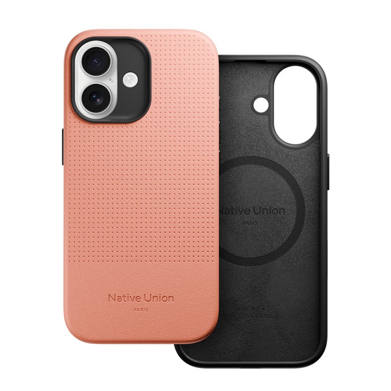 Apple iPhone 17 Case with M-safe Charging Feature, Leather Texture, Native Union 2025 Active Series Cover - 3