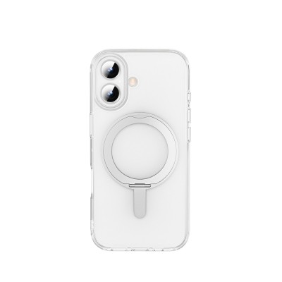 Apple iPhone 17 Case Wiwu MCC-201 iShield Ultra Series Crystal Hard PC Cover with M-safe Charging Stand - 4