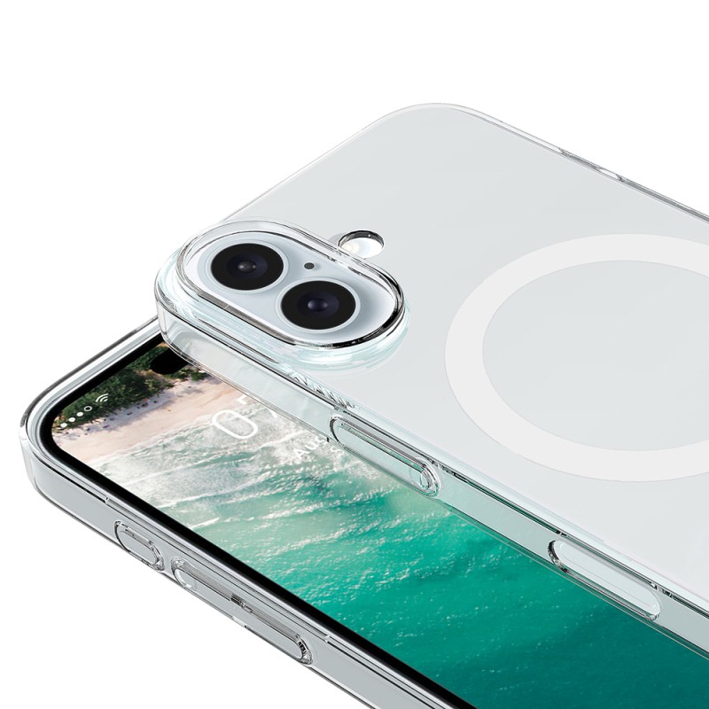 Apple iPhone 17 Case Zore M-safe Charging Transparent Camera Frame Porto Cover - 4