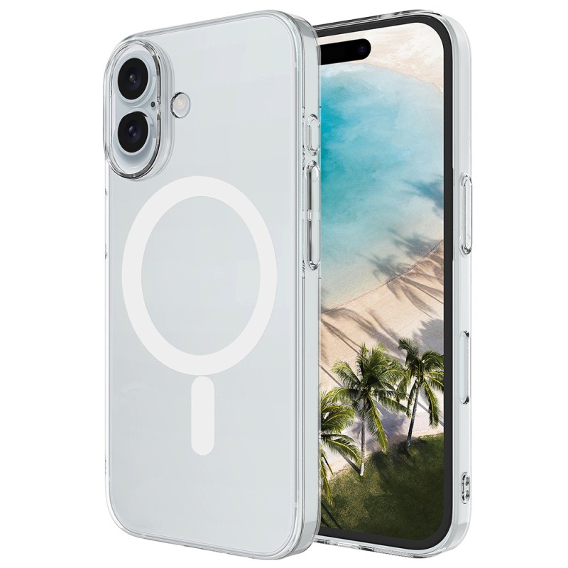 Apple iPhone 17 Case Zore M-safe Charging Transparent Camera Frame Porto Cover - 2