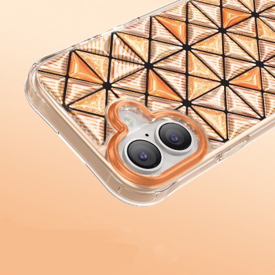Apple iPhone 17 Case – Zore Paris Kairo TPU Cover with 3D Ice Block Pattern - 6