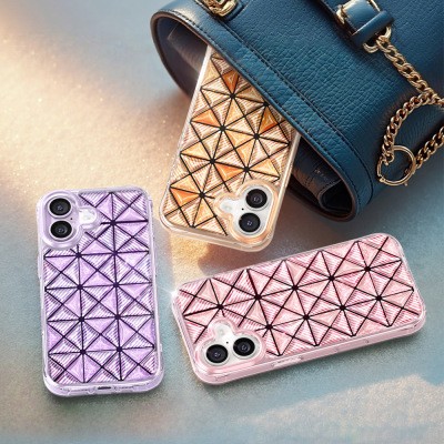 Apple iPhone 17 Case – Zore Paris Kairo TPU Cover with 3D Ice Block Pattern - 10