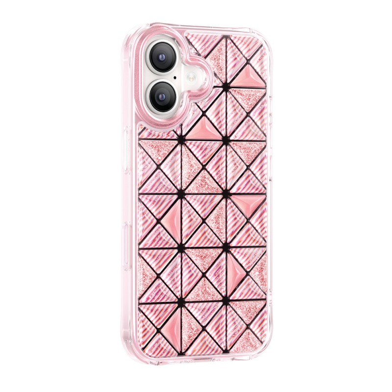Apple iPhone 17 Case – Zore Paris Kairo TPU Cover with 3D Ice Block Pattern - 11