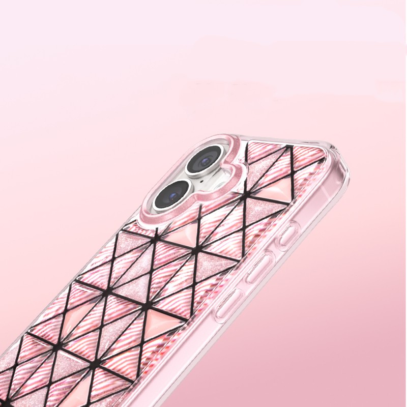 Apple iPhone 17 Case – Zore Paris Kairo TPU Cover with 3D Ice Block Pattern - 14
