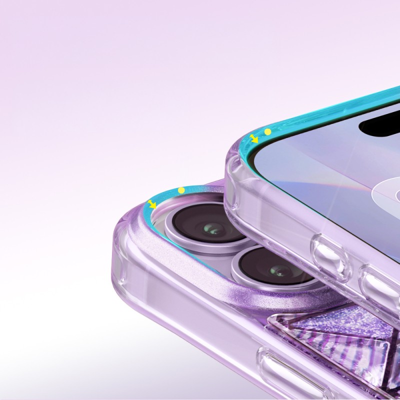 Apple iPhone 17 Case – Zore Paris Kairo TPU Cover with 3D Ice Block Pattern - 26